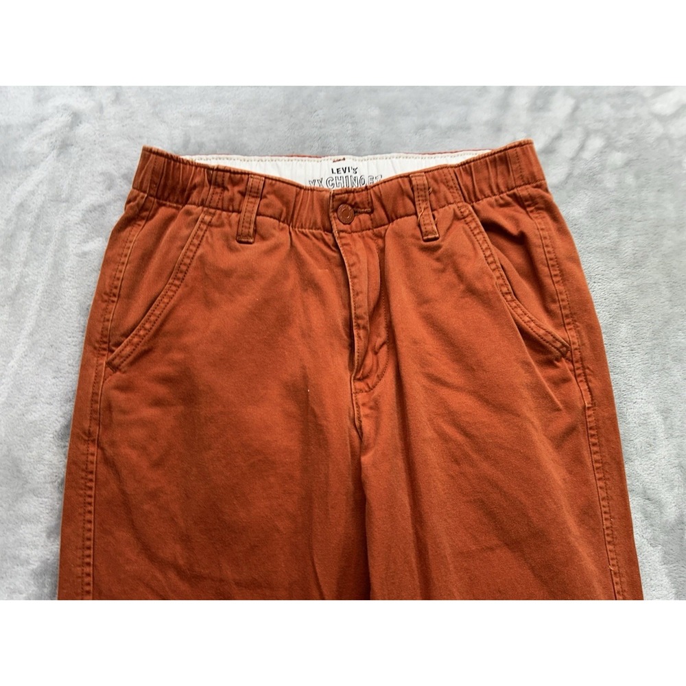 Levi's XX Chino EZ Pants Mens XS 26x31 Red Tapered Drawstring Golf Two Horse - Picture 4 of 14